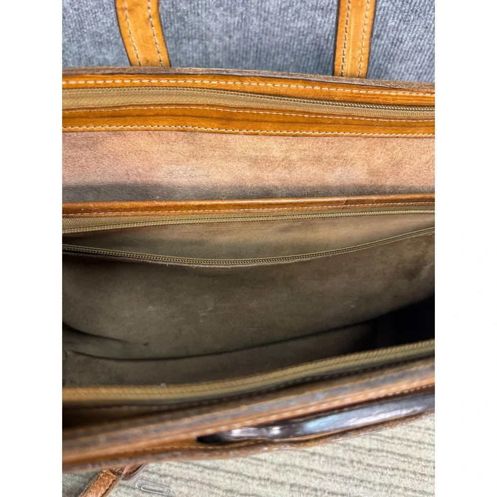 Hartmann Vintage Belting Leather Briefcase Messenger Bag Tan Heritage Laptop Bag